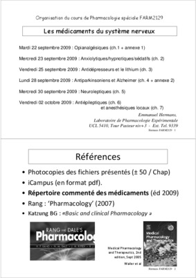 cours pdf pharmacologie